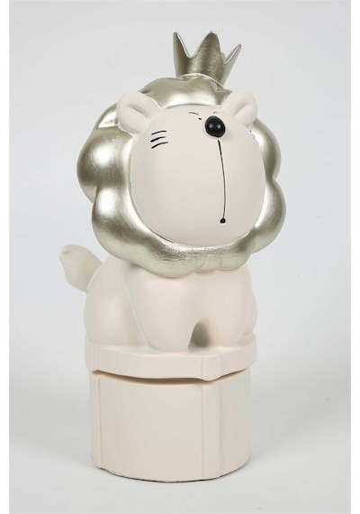 Vitale Polyester Silver Aslanlı Kutu 25x12 Cm Ak.kz0047