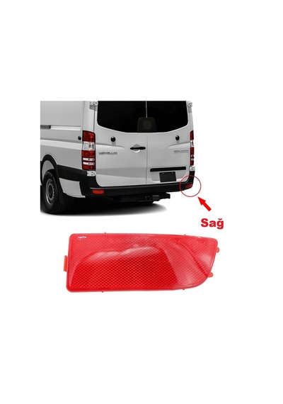 Volkswagen Crafter Mercedes Sprinter 2006-2016 Arka Tampon Reflektörü Sağ Oem 2e0945106a