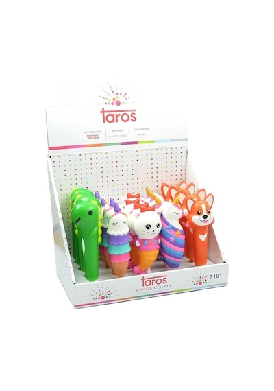 Taros Unick Color Puffy Cute Animal Jel Kalem Çok Renkli