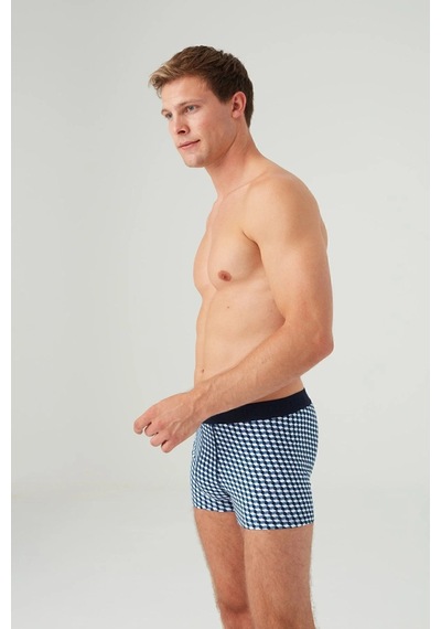 U.S. Polo Assn. Erkek Lacivert Tekli Boxer 80616 Yeşil
