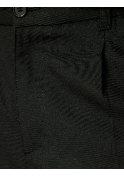 Koton Viskon Karışımlı Düğmeli Kumaş Pantolon Siyah 5wpm40001hw Siyah Koton Viskon Karışımlı Düğmeli Kumaş Pantolon Siyah 5wpm40001hw Siyah