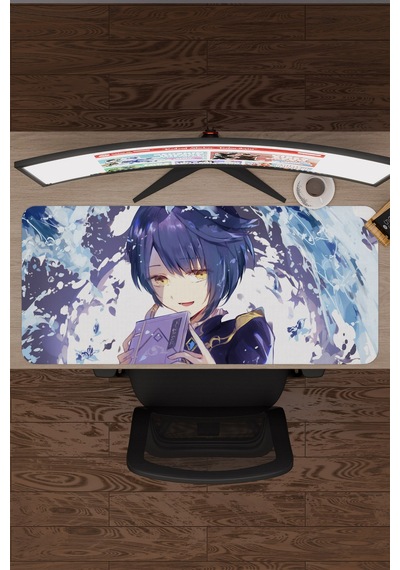 Xingqiu Genshin Impact Anime Oyuncu V5 - 90x40 Xxl Gaming Mouse Pad Fare Altlığı