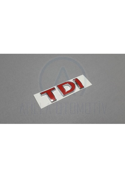 Volkswagen Passat 1997-2005 Tdi Bagaj Yazısı Krom 3 Kırmızı Uyumlu