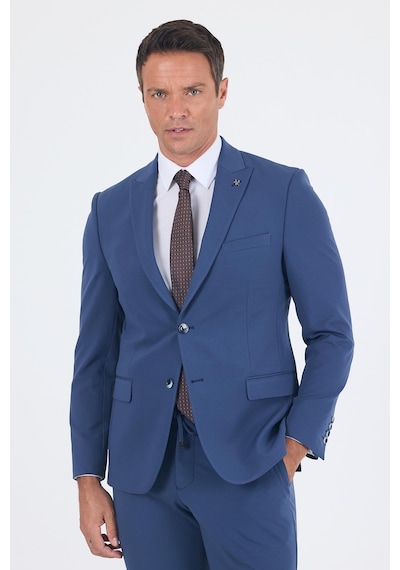 İmza Lacivert Kırlangıç Yaka Kelebek Astar 6 Drop Slim Fit Beli Lastikli Takım Elbise 1001250176 Lacivert