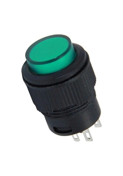 Ic-180c 16mm Işıklı Buton Kalıcı Yeşil
