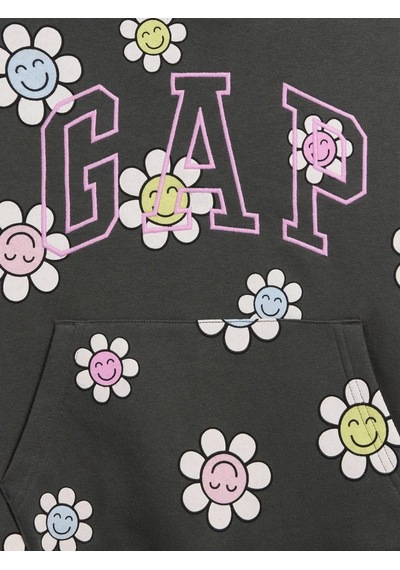 Gap Koyu Gri Kız Çocuk Relaxed Gap Logo Sweatshirt