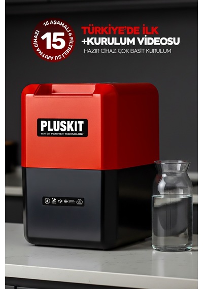 Pluskit 8 Litre 15 Aşama Mineralli 75 Gpd Su Arıtma Cihazı Ks0010