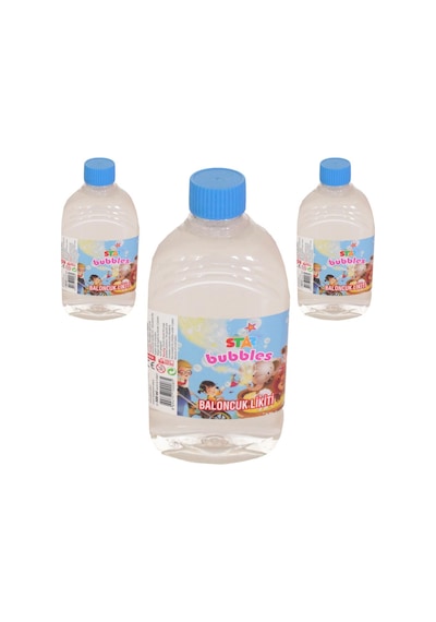 Köpük 3 Adet Baloncuk Likiti Yedek Baloncuk Solüsyon 500 Ml