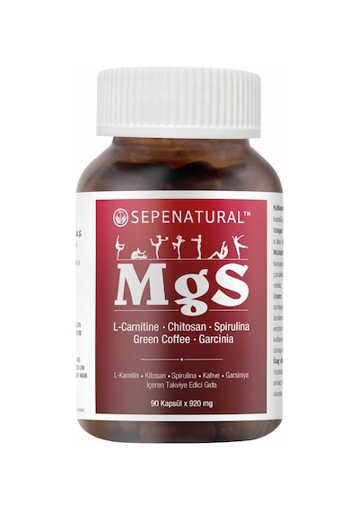 Sepe Natural MgS L-Carnitin Chitosan Spirulina Green Coffee Garcinia Ekstreleri Krom 90 Kapsül x 920 MG