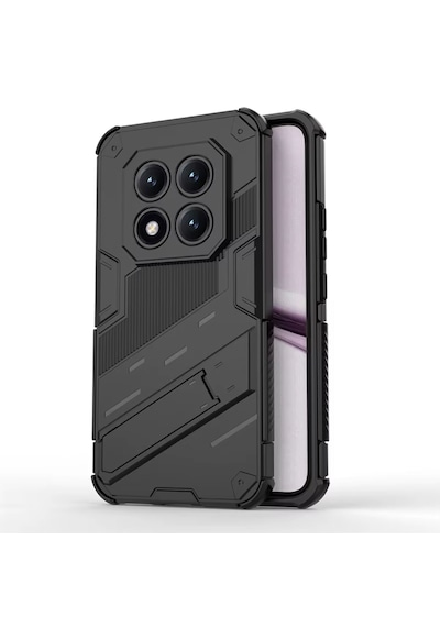 Microcase Xiaomi Redmi Note 15 Pro Matrix Serisi Armor Standlı Perfect Koruma Kılıf - Siyah Al3416 Siyah