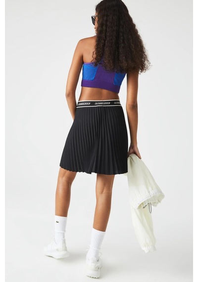 Lacoste Active Loose Fit Womens Skirt Bol Kesim Kadın Etek Siyah