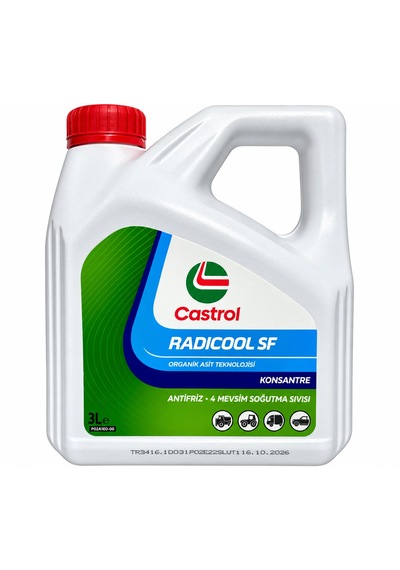 Castrol Radicool Sf 4 Mevsimlik Kırmızı Antifriz 3 Litre 16.10.2026 Üretim