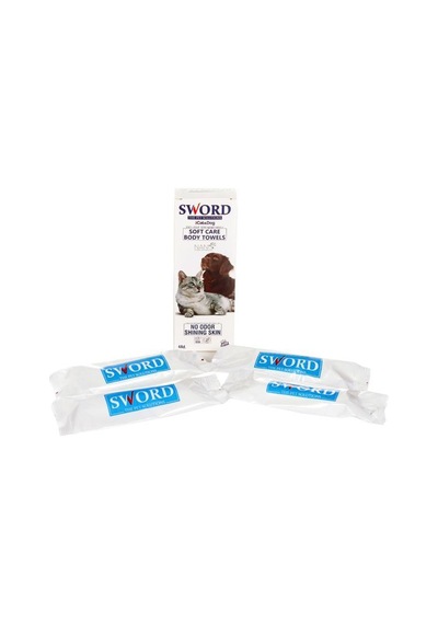 Sword Kedi & Köpek Nano Soft Care Body Towels Vücut Bakım Havlusu 4 Adet