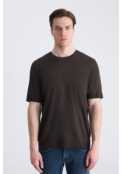 D's Damat Ds Damat Regular Fit Kahverengi Modal T-shirt 4hc060102015m 201
