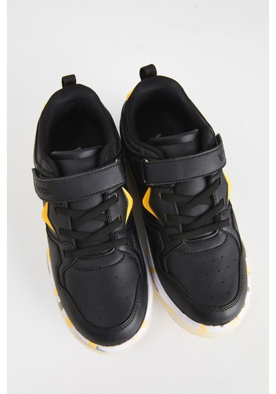 Vicco Monaco Hafif Erkek Okul Öncesi Siyah Sneaker Siyah
