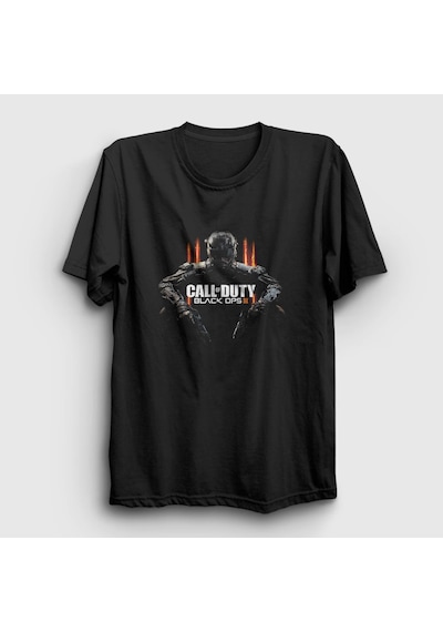 Presmono Unisex Bo Call Of Duty T-shirt Siyah