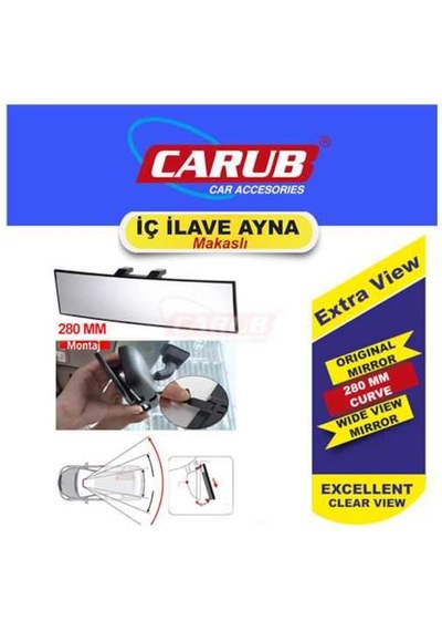 Tp Iç Ilave Ayna Makaslı 280 Mm Bombeli Cam