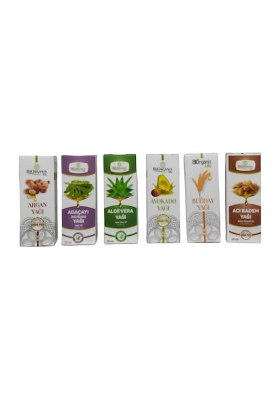 Argan + Adaçayı +aloevera +avakado +buğday +acıbadem Yağı Cilt Bakım