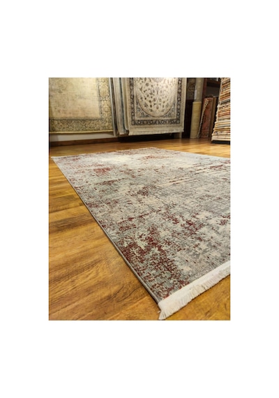 Melange 9506 Bordo-krem-gri Halı Çok Renkli
