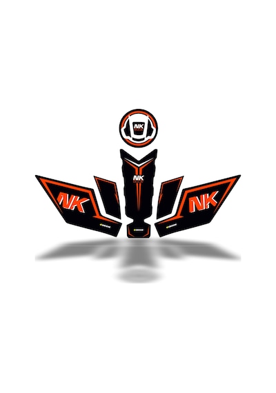 Cf Moto 250 Nk 2023 Uyumlu Deeb Model S Tank Pad Set Turuncu