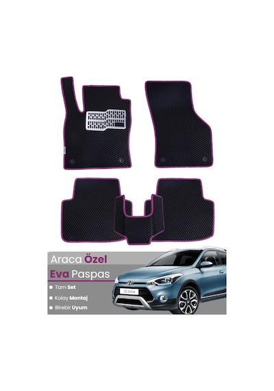 Hyundai İ20 Active 2015-2019 Uyumlu Eva Paspas Tam Set Araca Özel,kolay Montaj,su Geçirmez 761