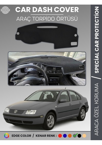Volkswagen Jetta 1997-2003 Torpido Örtüsü Ön Panel Torpido Koruma Tam Uyum Çatlamayı Önler - 400 Stiloto