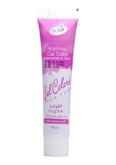 Dr Gusto Tüp Jel Gıda Boyası Fuşya - 50 Gr