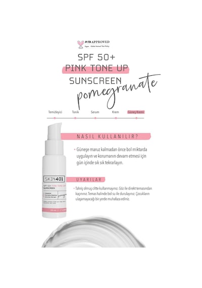 Spf50 Pembe Ton Eşitleyici Pink Tone Up Güneş Kremi 50 Ml