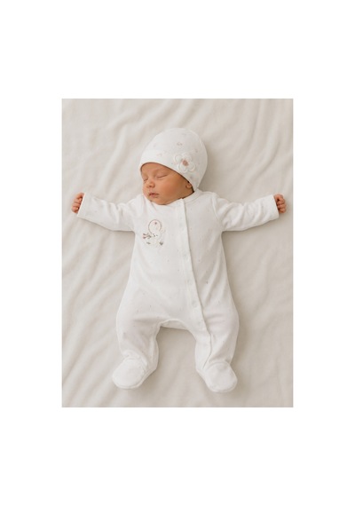 Caramell Kız Bebek Yeni Sezon 4lü Hastane Çıkışı Love Bunny 2525 Ekru Ekru