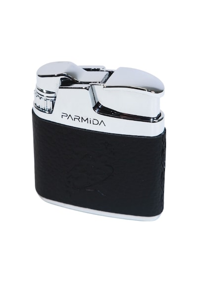 Parmida Tek Torch Pürmüz Japon Yazılı Deri Kaplama Siyah Metal Puro Çakmağı - Tr9229