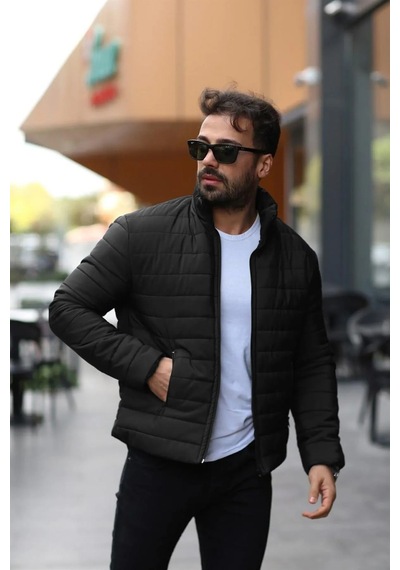 Zuqa Store Siyah Şişme Mont Siyahdf Siyahdf