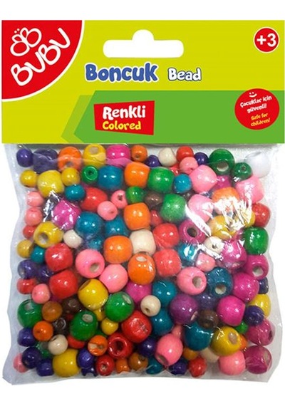 Bu-bu Yuvarlak Renkli Boncuk Karışık Bubu-hs0035