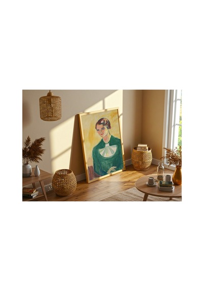 Modern Sanat Munch Annie Stenersen Çerçevesiz Poster 21x30 Cm A4 Tablo Modern Sanat Ekspresyonizm
