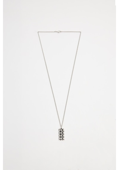 Unisex Kolye-38108 Gümüş Rengi