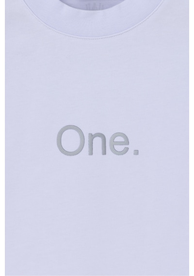 Wild Wood Garment Wild Wood "the One" Baskılı Premium Oversize T-shirt Beyaz