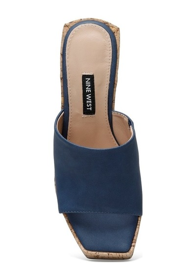 Nine West Garba 2Fx Kadın Topuklu Terlik-Lacivert