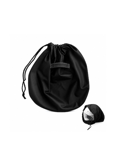Microcase Motosiklet Ve Bisiklet Kaskı El Tutacaklı Büzgülü Taşıma Saklama Çantası Koruyucu Kese 47x42 Cm Al5687 Siyah