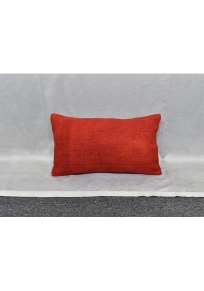 Zehra Abla Halı Yeni El Dokuma Dekoratif Lumbar Kilim Kırlent Yastık Kılıfı 6588 Çok Renkli