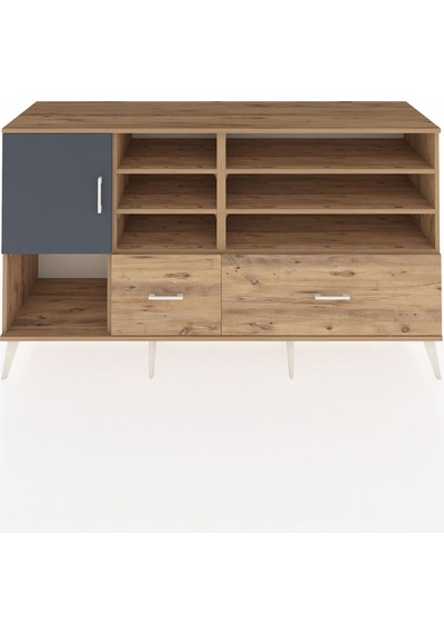 Hyperion Konsol 8 Raflı 2 Çekmeceli Tek Kapaklı 176x44x99 Çam-an Çam-antrasit/çam Hyperion Konsol 8 Raflı 2 Çekmeceli Tek Kapaklı 176x44x99 Çam-an Çam-antrasit/çam