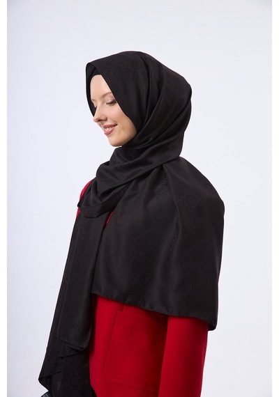 Mirsoy Scarf Mir Modern Desen Şal Siyah