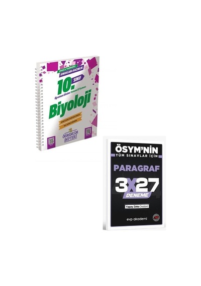 Murat 2027 10.sınıf Biyoloji Öğrencim Defteri+ Evp Akademi Paragraf