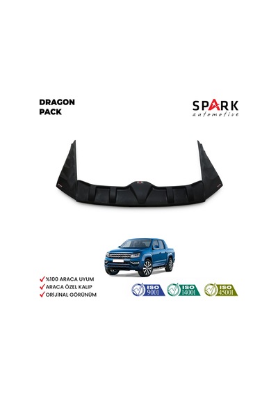 Volkswagen Amarok 2010-2022 Yıl Aralığı Uyumlu Dragon Pack 3 Parça Siyah