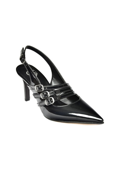 Fox Shoes R654218308 Siyah Rugan İnce Topuklu Kadın Ayakkabı Siyah