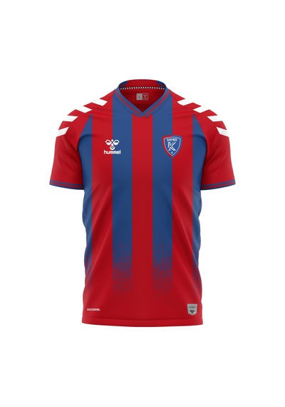 Hummel Karabük İdmanyurdu Çizgili Forma 25/26 Tek Üst Kırmızı