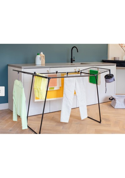 Brb-8710755232404-bra 232404-001-01-matt Black Hangon Too Çamaşır Kurutma Askısı-18 Metre Mat Siyah