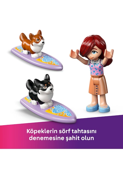 LEGO® Friends Sörfçü Köpekler ve Scooter Macerası 42641 - 6 Yaş ve Üzeri Çocuklar için Mini Bebek İçeren Yaratıcı Oyuncak Yapım Seti(113P)