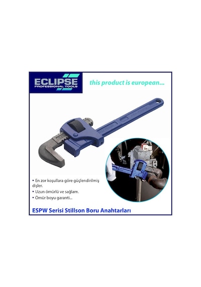 Eclipse Espw12 Stillson Boru Anahtarı 32 MM
