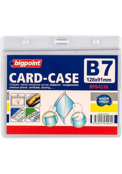 Bigpoint Kilitli Kart Poşeti Yatay B7 128x91mm X 10 Adet
