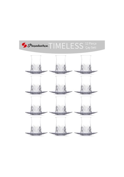 Timeless Çay Bardağı Ve Çay Tabağı Seti 12 Kişilik 24 Parça Diğer