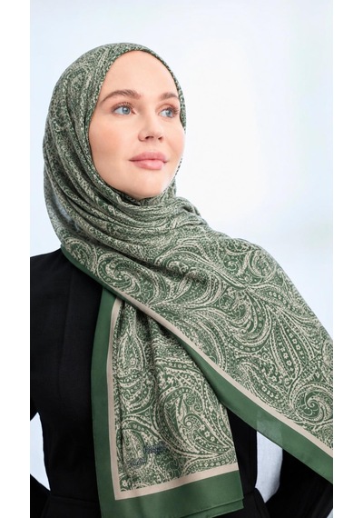 İPEKAL Soft Pamuk Şal-75 X 190 -06574 Yeşil